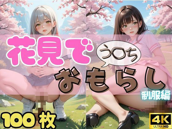 d 561985pl - 【100枚・4K】花見デートで我慢できずうんちおもらし （制服ver.）