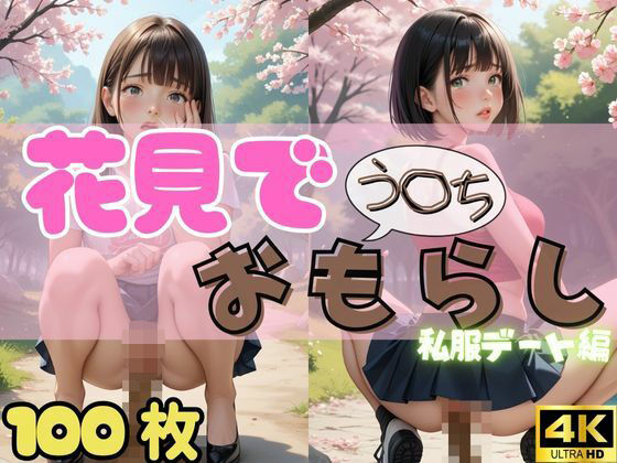 d 561989pl - 【100枚・4K】花見デートで我慢できずうんちおもらし （私服ver.）