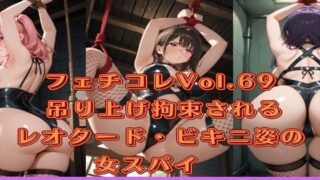 d 572532pl 320x180 - フェチコレVol.69 吊り上げ拘束されるレオタード・ビキニ姿の女スパイ【総枚数250枚】