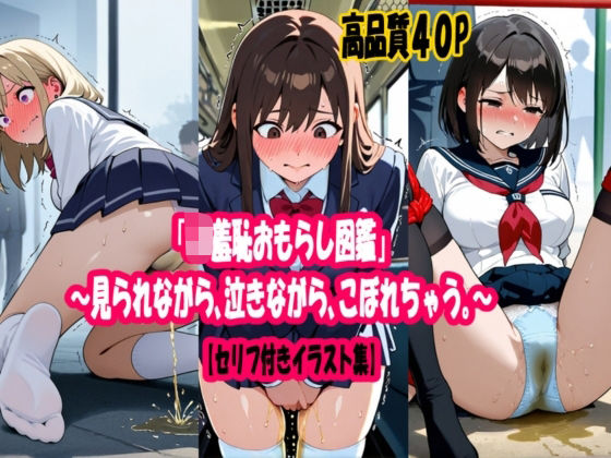 d 579109pl - 「JK羞恥おもらし図鑑」〜見られながら、泣きながら、こぼれちゃう。〜【セリフ付きイラスト集】