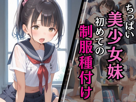 d 581578pl - ちっぱい美少女妹 初めての制服種付け
