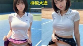 d 582306pl 320x180 - 女子大生テニスコートパンチラ画像集