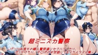 d 585087pl 320x180 - 超ミニスカ警察〜パンツ丸見えの婦人警官達にセクハラしたり、ぶっかけたり、チ〇ポのお世話してもらうイラスト集〜
