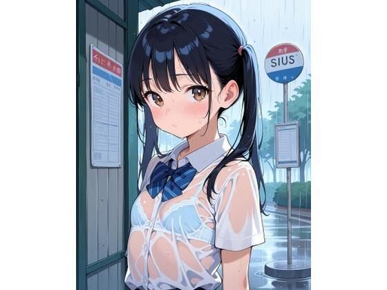 d 586470pl - 見せつけガールズ☆ 雨宿りでびしょ濡れ編 〜ツインテール彼女ver.〜
