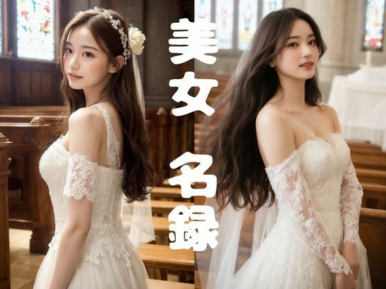 d 588198pl - 【美女名録】vol1.17  白い約束──その夜に永遠を誓う  177枚【AIグラビア写真集】