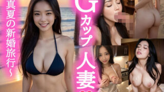d 590211pl 320x180 - Gカップ人妻 真夏の新婚旅行