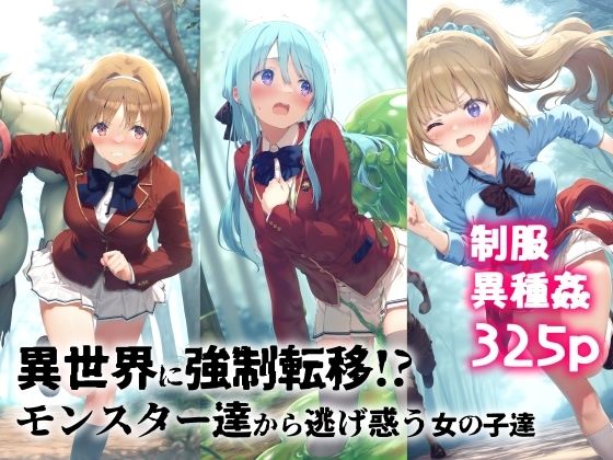 d 551771pl - 異世界に強●転移！？モンスター達から逃げ惑う女の子達
