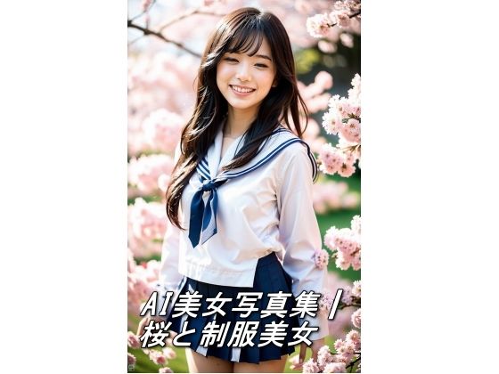 d 585816pl - AI美女写真集┃桜と制服美女