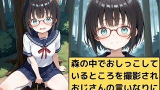d 597626pl 320x180 - 森の中でおしっこしているところを撮影されてしまった眼鏡っ子の受難