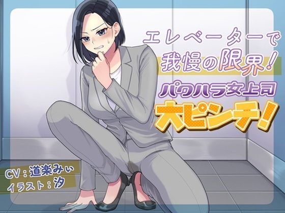 d 601242pl - エレベーターで我慢の限界！パワハラ女上司大ピンチ！